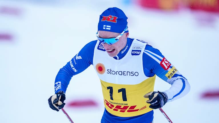 Image 1: Niskanen struggled with grip during the race, finishing in 14th place overall.