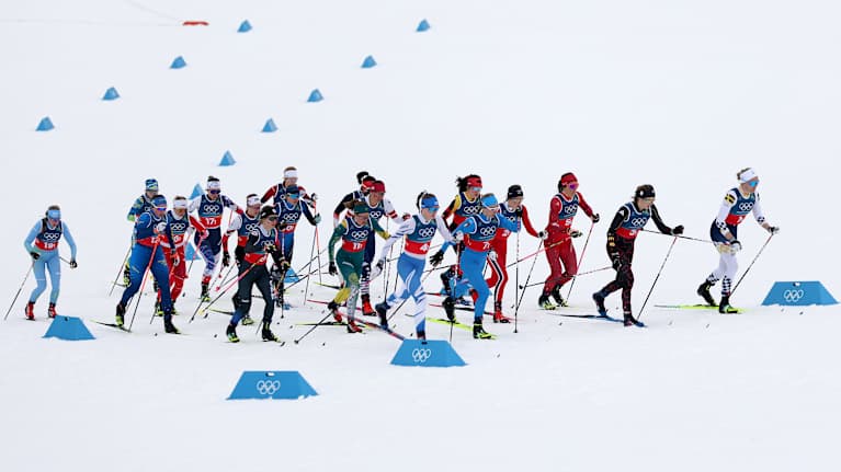 Image 2: Women's Olympic relay on 14 February.