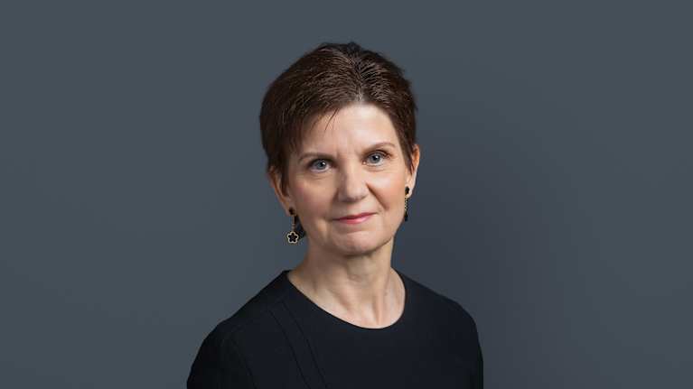 The picture shows Alko’s Communications Director Maritta Iso-Aho. 