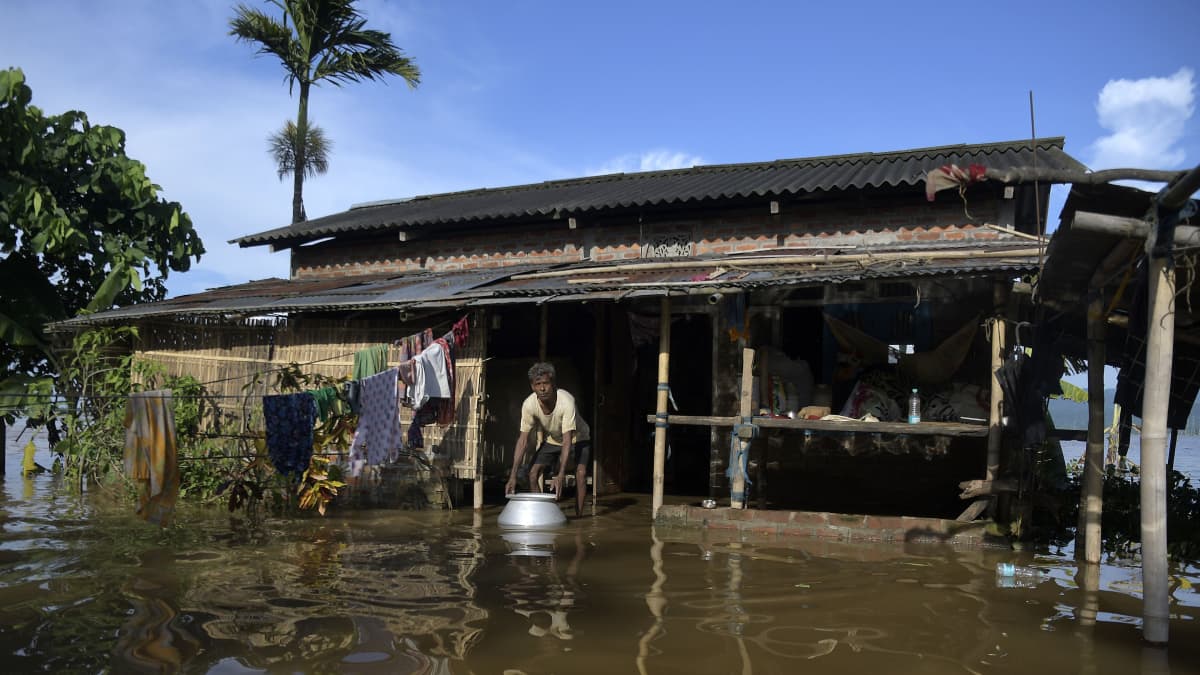 Tulva Intiassa.
