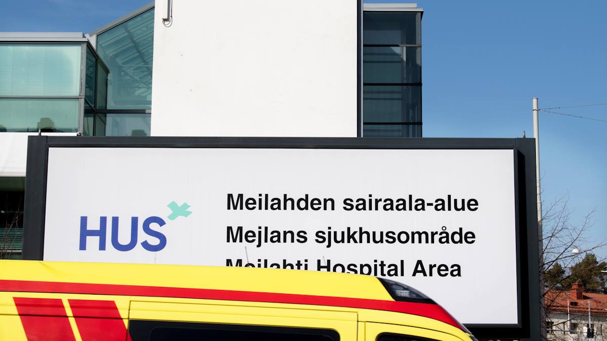 Meilahden sairaala-alueen kyltti.