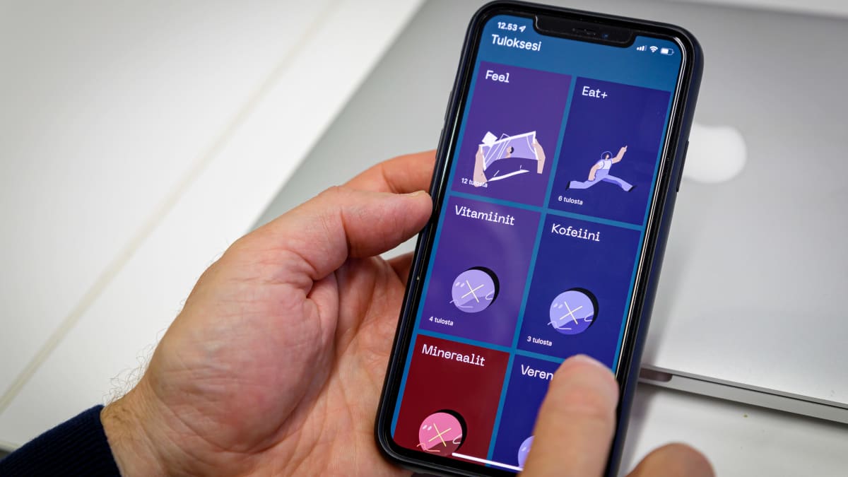 Geenitutkimuksen oheen tehty mobiilisovellus, josta käyttäjä voi käydä katsomassa itseään kiinnostavia tietoja esimerkiksi vitamiineihin liittyen.