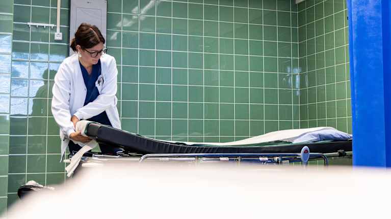 Susanna Iivonen, a nurse at the Kawi Health Center.