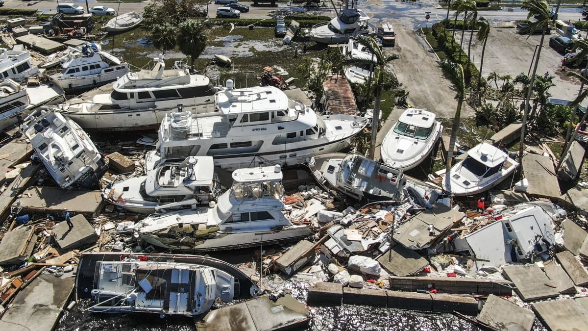 Hurrikaani Ianin tuhoja Fort Myersissä Floridassa.