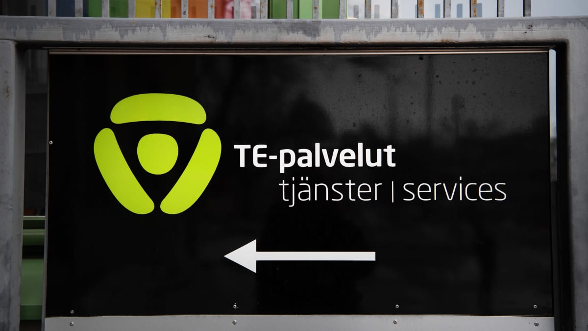 TE-palvelut kyltti.