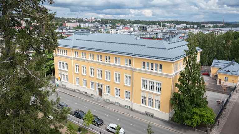 Ilmakuva Snellmanin koulusta.