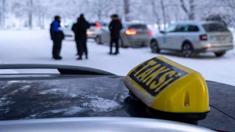 Taxi and taxi drivers in Rovaniemi.