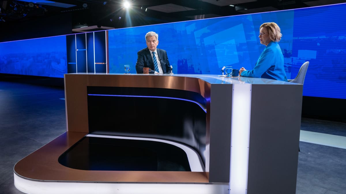 Presidentti Niinistö kommentoi itärajan tapahtumia Ylen haastattelussa lauantaina. Kuva: Benjamin Suomela / Yle
