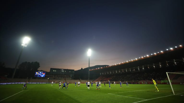 Bilino poljen stadion Zenicassa, Bosnia-Hertsegovinassa.