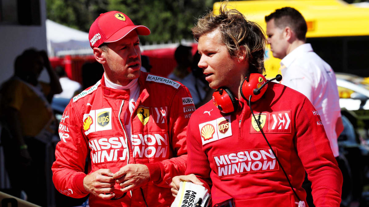 Sebastian Vettel ja Antti Kontsas.
