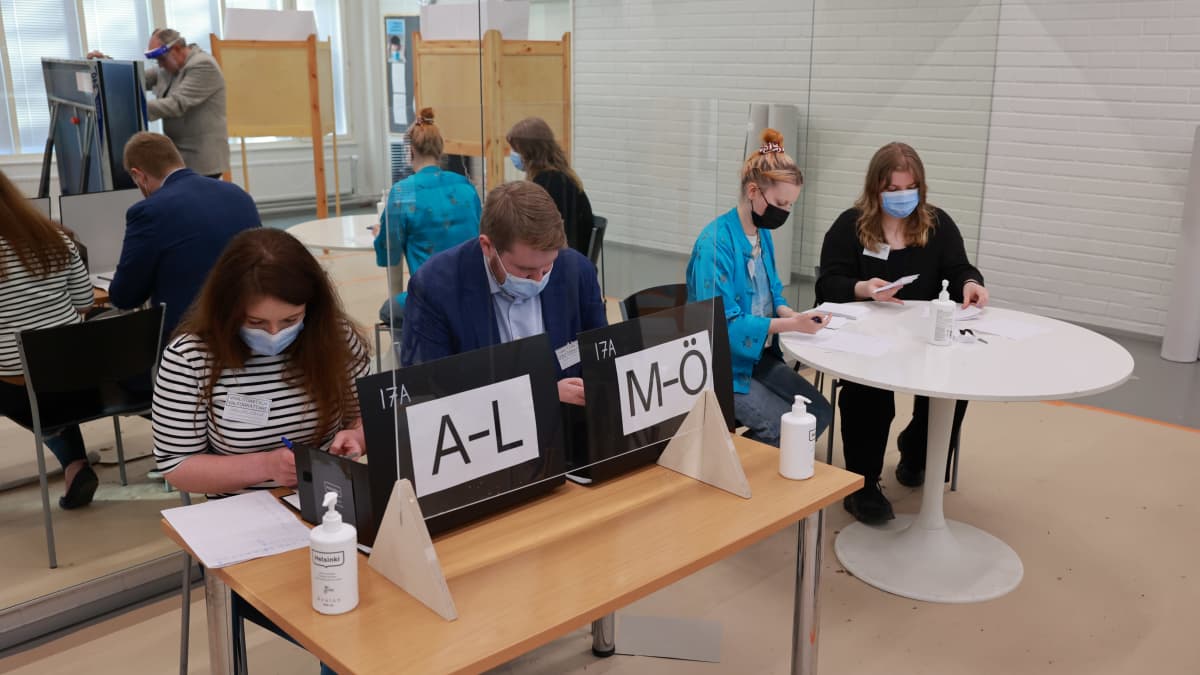 ääntenlaskenta alkaa länsipasilassa Helsinki