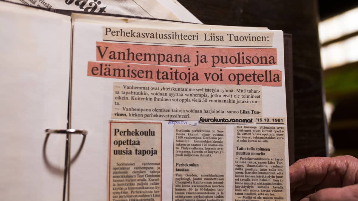 Liisa Tuovisen leikekirja.