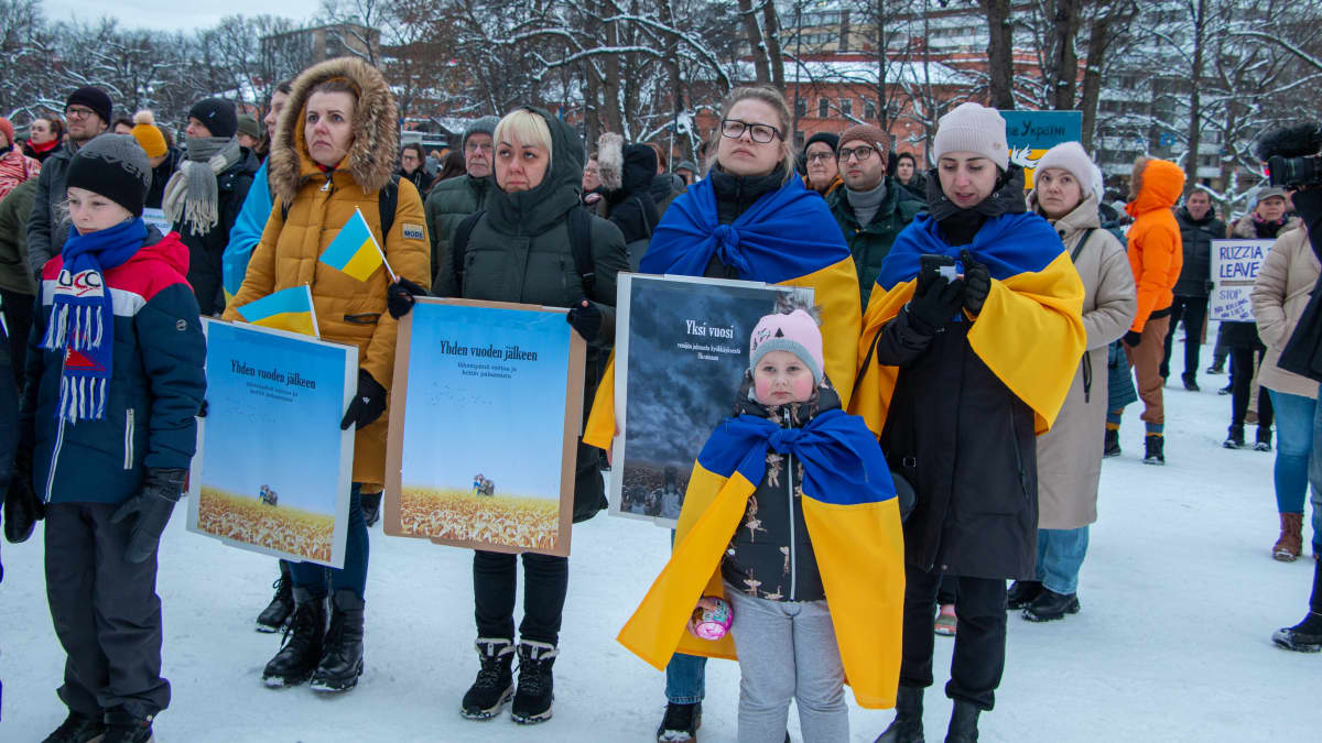 ukrainalainen mielenosoitus.