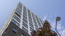 Heka multi-storey property pictured from the outside in Jätkäsaari, Helsinki.