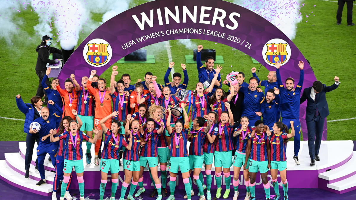 Barcelona juhlii mestaruutta