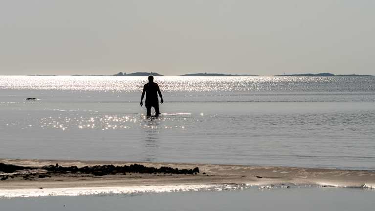 It was still hot in Hanko in September. Photo: Petteri Bülow / Yle