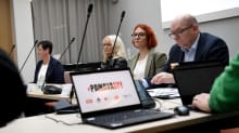 SAK ja sen jäsenliitot pitivät tiedotustilaisuuden Helsingissä 21. syyskuuta 2023 siitä, miten ne aikovat vastata hallituksen suunnittelemiin leikkauksiin.