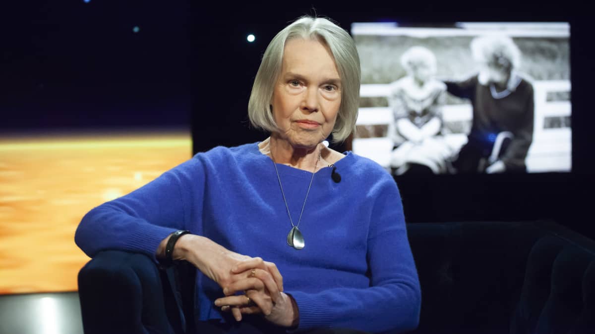Kirjailija Merete Mazzarella. Kuva: Barbro Ahlstedt/Yle