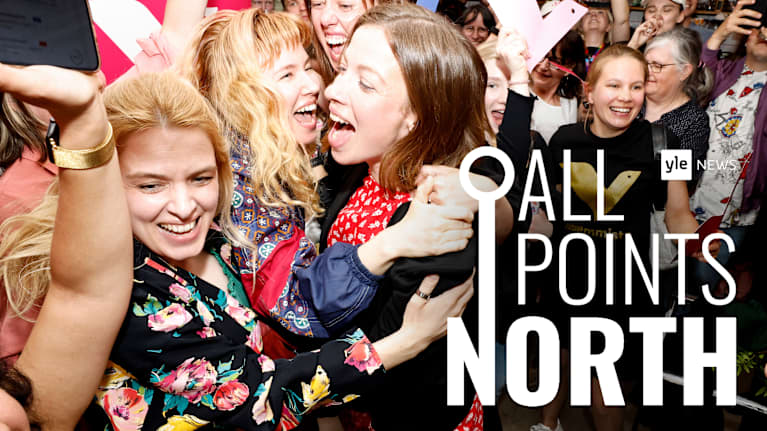 Lee Anderson celebrates on election night.