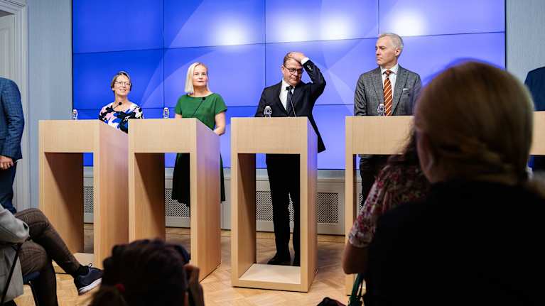 Hallitus sopi budjettiehdotuksesta tällä viikolla. Kuva: Silja Viitala / Yle