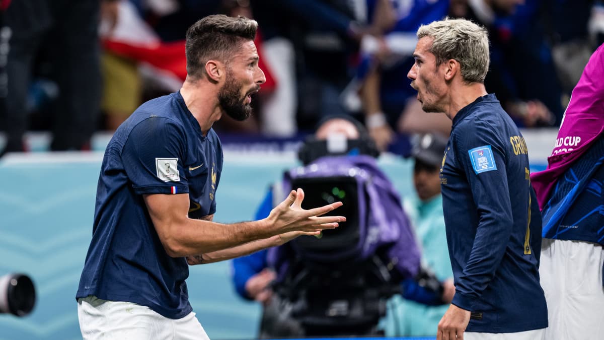 Olivier Giroud ja Antoine Griezmann.