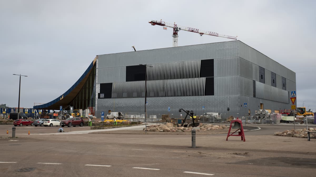 Rankenteilla oleva Satama Areena Kotkan Kantasatamassa.