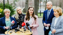 Hallitus viisikon infotilaisuus kesärannassa.