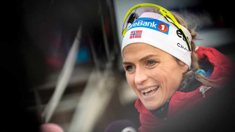 Image 2: Therese Johaug smiling in the picture.