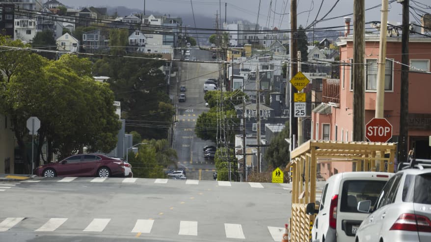 San Franciscon katuja Potrero Hillissä