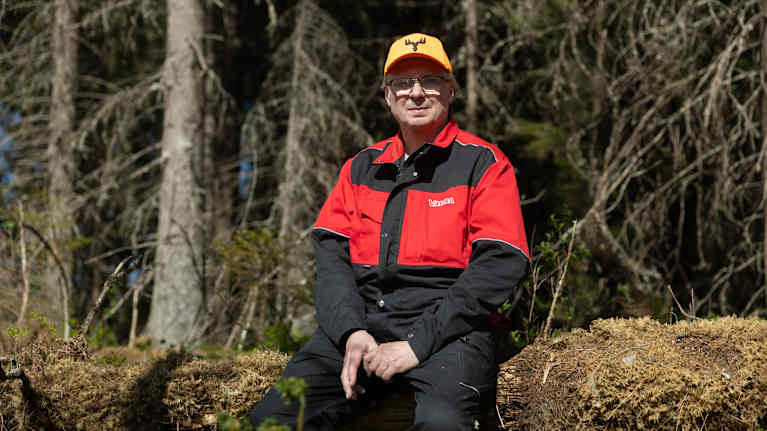 Skogsägare Stefan Nyberg.