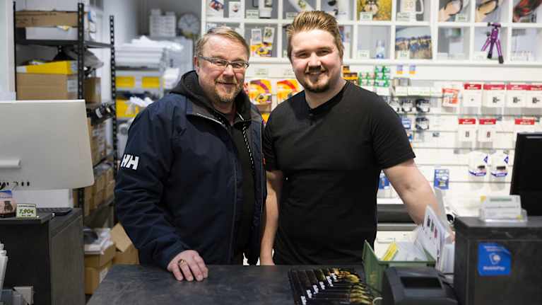 Ilpo ja Viktor Andersson.