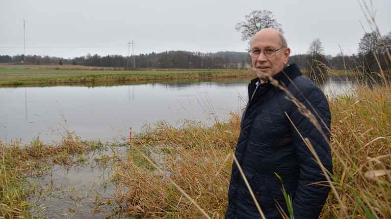 Bengt Nyman vid Svartån.