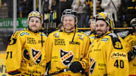 KalPan Patrick Curry, Filips Westerlund ja Stefanos Lekkas juhlivat finaalipaikkaa.