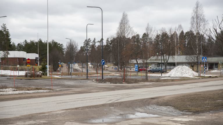 Rautjärven keskustaa.