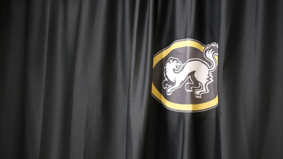 Oulun Kärppä logo kankaassa