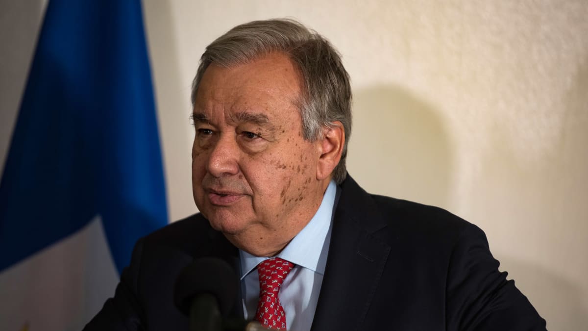 YK:n pääsihteeri Antonio Guterres varoittaa autoritaarisuuden noususta. Kuva: Johnson Sabin / EPA