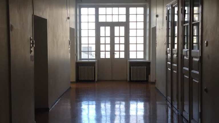 En tom korridor på Lappvikens sjukhus