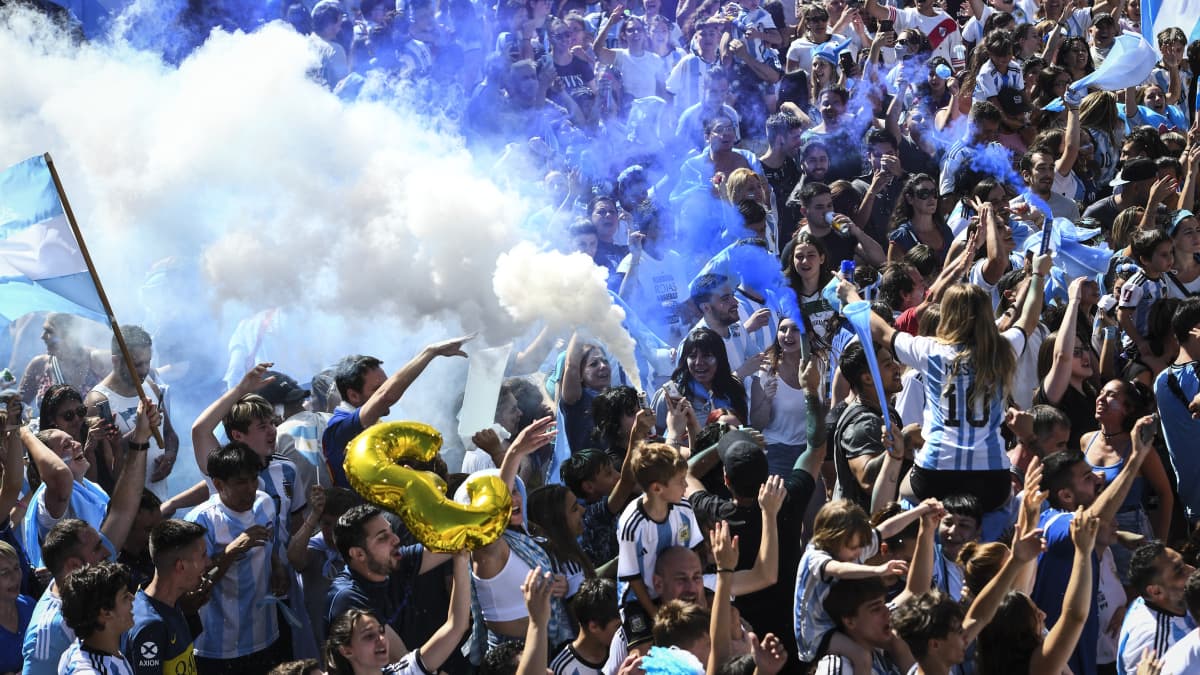 Argentiinan faneja Buenos Airesissa.