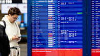 A traveller at Helsinki Airport.