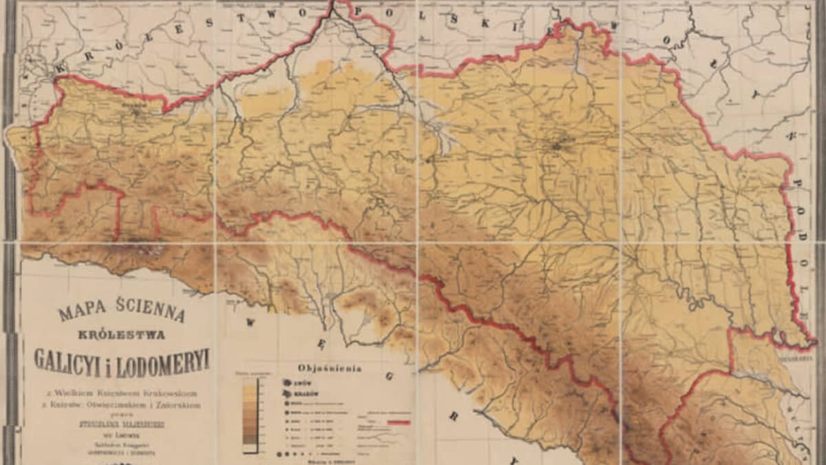 vanha Galitsian kartta