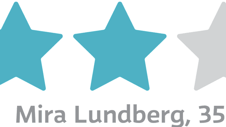 Mira Lundberg, 35, antaa kolme tähteä viidestä.