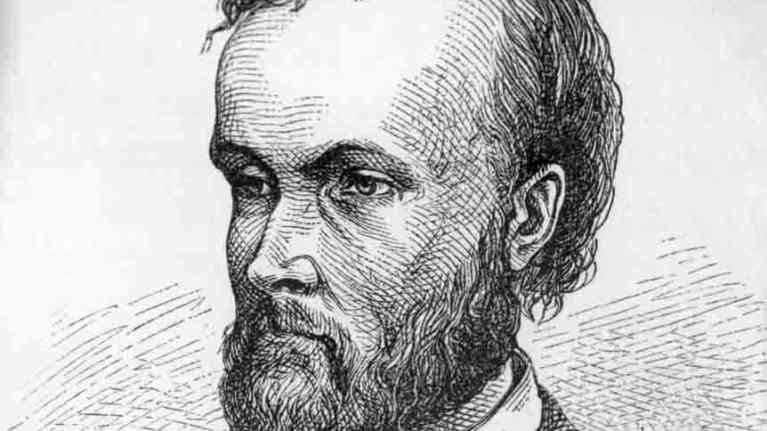 Porträtt av Aleksis Kivi (Albert Edelfelt, 1873)