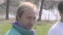 Huonolaatuinen kuva Vladimir Putinista ja toisesta mieshenkilöstä.