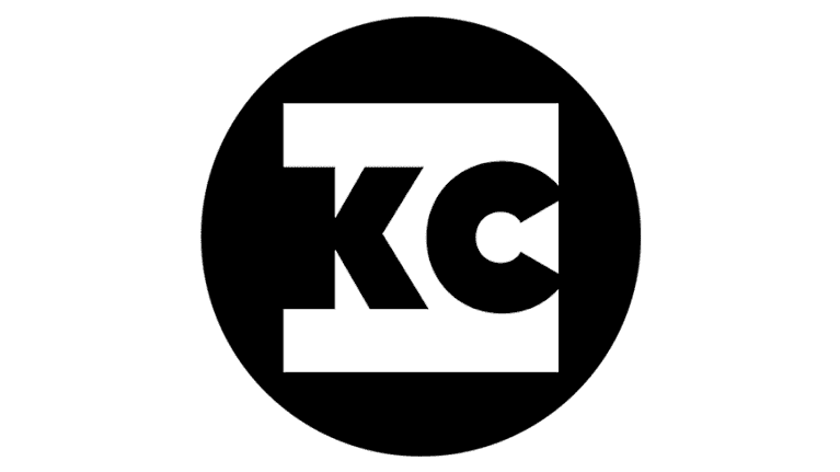 Logo, jossa näkyy kirjaimet KC.