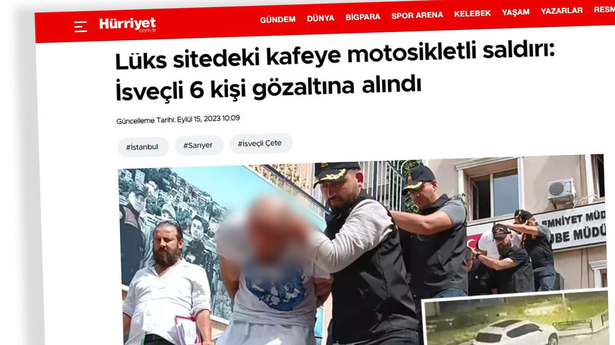 Kuvakaappaus turkkilaiselta Hürriyet verkkosivulta.