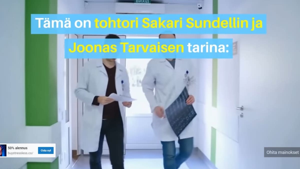 huijausmainoksessa on suomalaisia tohtoreita 