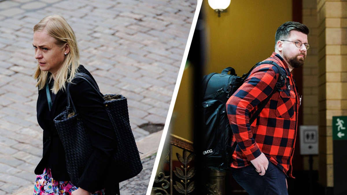 Kuvakombossa Elina Valtonen ja Sebastian Tynkkynen.