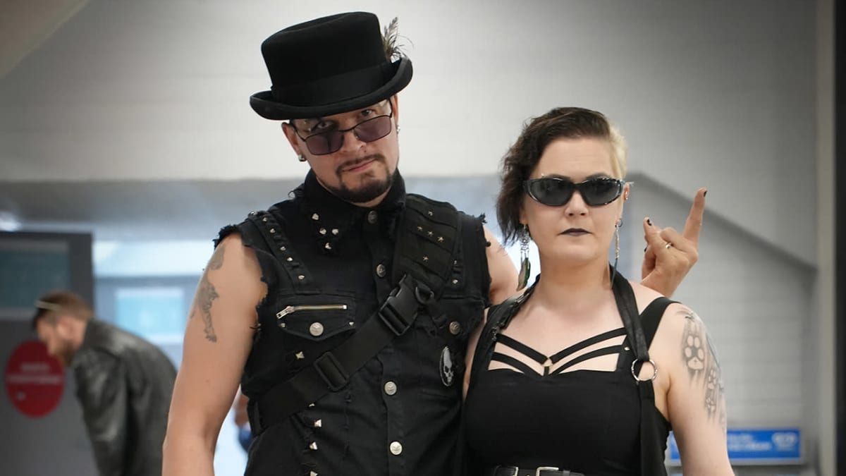 Hellsinki Metal Festival,  Kariina Salo ja Christer Rasehorn.