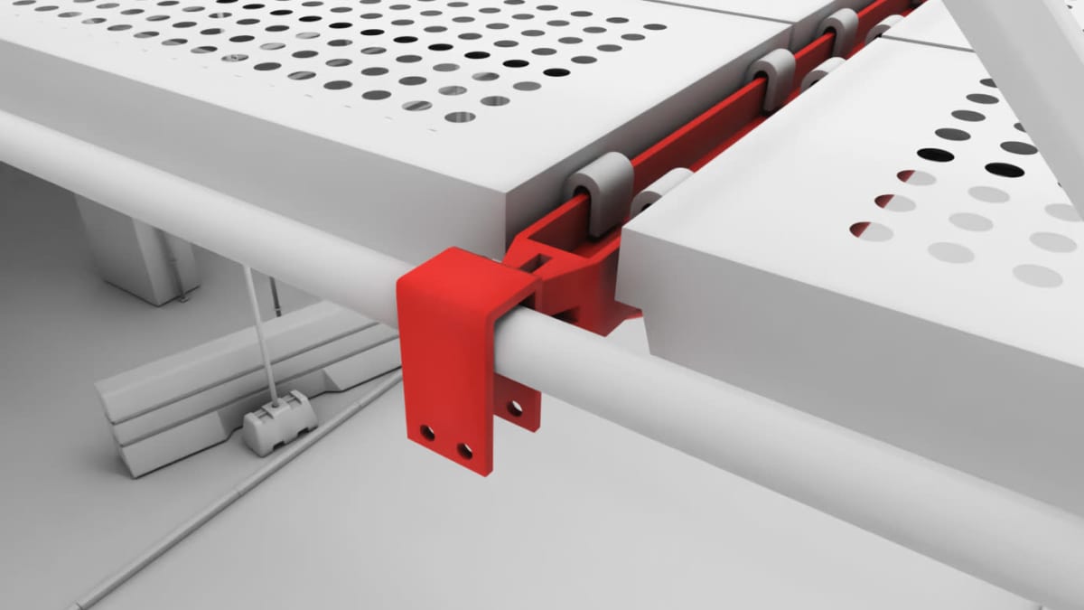 3D-renderöity kuva sillan rakenteista.