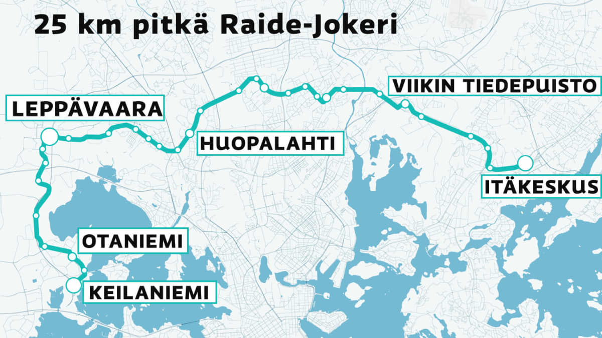 Raide-Jokeri linja.